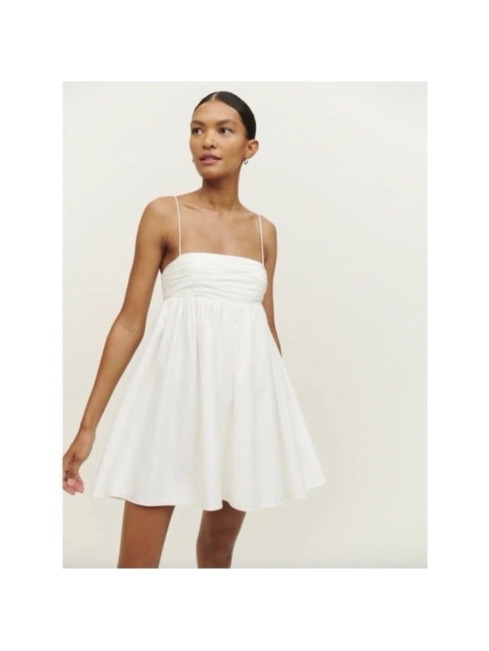 Reformation Catarina Dress in White Size 6